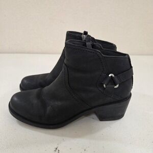Teva De La Vina Dos Chelsea Black Leather Ankle Boots 1017161 Womens 7.5